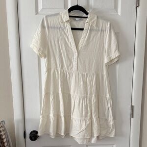 Women's Button-Down Tiered Dress